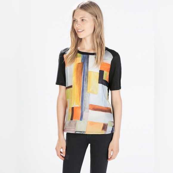 Zara Abstract Design Shirt - Picture 1 of 6